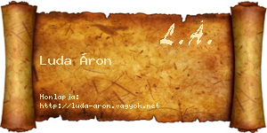 Luda Áron névjegykártya