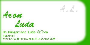 aron luda business card